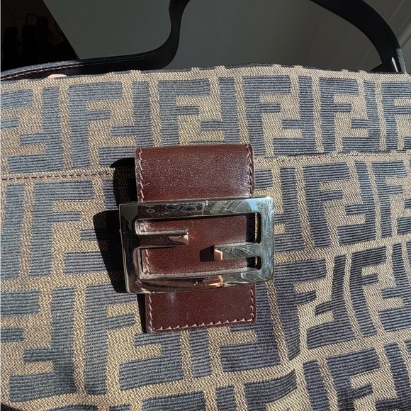 Authentic vintage Fendi mama baguette brown canvas FF - Picture 5 of 10